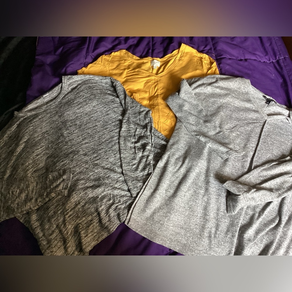 3 long sleeve shirts